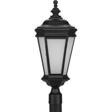 Crawford 25" Tall Outdoor Single Head Post Light with Frosted Glass Shade