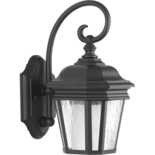 Crawford Single Light 13" Outdoor Wall Sconce with Water Glass Panels