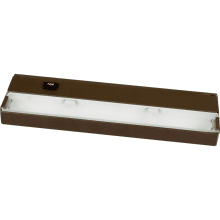 Hide-a-Lite III 12" Two-Light Undercabinet Xenon Fixture with Frosted Tempered Glass Lens