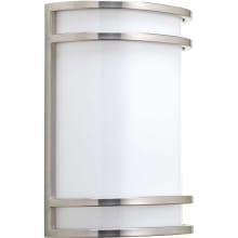 LED Wall Sconce with White Acrylic Diffuser - ADA Compliant - 8" Wide