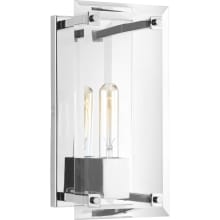 Hobbs Single Light 12" High Wall Sconce with Clear A Glass Panel
