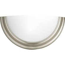 Eclipse 1 Light 8" Tall ADA Compliant Wall Sconce with Satin White Quartersphere Shade