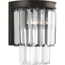 Glimmer 2 Light 10" High Wall Sconce with Prism Drop Shades