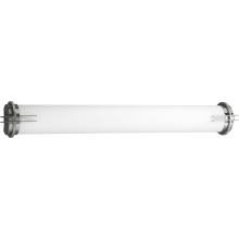 2 Light 37" Wide Bath Bar with White Acrylic Diffuser