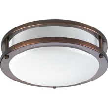 LED CTC COMM Light 10-3/8" Wide Integrated LED Flush Mount Ceiling Fixture with Acrylic Diffuser