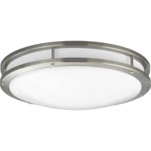 LED CTC COMM Light 17-3/4" Wide Integrated LED Flush Mount Ceiling Fixture with Acrylic Diffuser