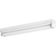 Modular Fluorescent Series 24-1/4" Two-Light Energy Star Qualified Utility Strip Light with 120V NPF Electronic Ballast