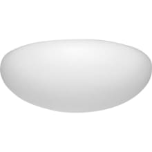 Round Clouds 20" Convertible Single Light Energy Efficient Flush Mount Ceiling Fixture / Wall Sconce with White Acrylic Cloud Diffuser and 120V HPF Rapid Start Ballast