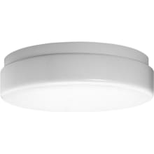 Hard-Nox 19" Convertible Two Light Energy Efficient Outdoor Flush Mount Ceiling Fixture / Wall Sconce with 120V Rapid Start HPF Ballast and White Acrylic Shade