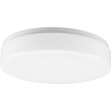 Round Clouds 11" Convertible Single Light Energy Efficient Flush Mount Ceiling Fixture / Wall Sconce with White Acrylic Shade and 120V NPF Electronic Ballast