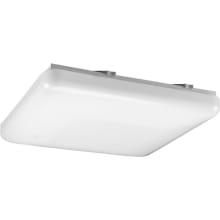 Acrylic Square Series 15" Two-Light Energy Efficient Fluorescent Flush Mount Ceiling Fixture / Wall Sconce with 120V NPF Ballast