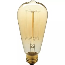 Single 40W E26 Medium Base ST64 Shape Vintage Edison Incandescent Light Bulb