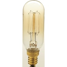 Single 40W E12 Candelabra Base T8 Shape Vintage Edison Incandescent Light Bulb