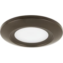 5-1/2" Wide Integrated LED Flush Mount Ceiling Fixture with Diffused Polycarbonate Lens