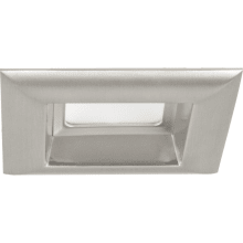 Recessed LED 4" Square Trim with Diffused Polycarbonate Lens