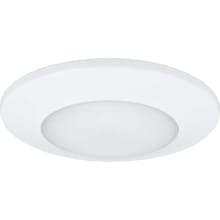 7" Wide LED Flush Mount Ceiling Fixture with White Polycarbonate Lens - 3000K & 1170 Lumens