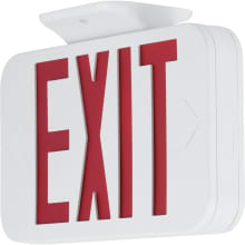 Universal Red LED Exit Sign with Test Switch