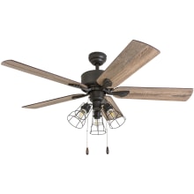 Aspen Pines 52" 5 Blade Indoor Ceiling Fan with Light Kit Included