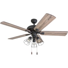 Lincoln Woods 52" 5 Blade Indoor Ceiling Fan with Light Kit Included