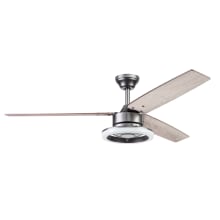 Orbis 52" 3 Blade Indoor LED Ceiling Fan with Remote Control