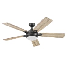 Lorelai 52" 5 Blade Indoor LED Ceiling Fan with Remote Control