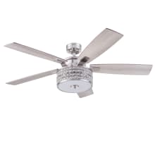 Lanissa 52" 5 Blade Indoor LED Ceiling Fan with Remote Control
