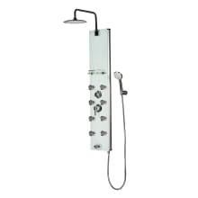 Lahaina 2.5 GPM Shower Panel with Rain Shower Head, Multi-Function Hand Shower and 8 Body Sprays