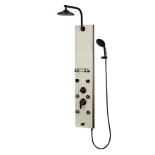 Barcelona Shower Panel with 2.5 GPM Rain Shower, Bodysprays, and Multi-Function Handshower with Hose