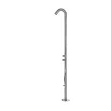 Wave Pressure-Balanced Outdoor Shower System with Shower Head, Hand Shower, and Foot Rinse