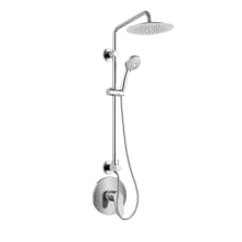 Seabreeze Pressure Balanced Shower System with Shower Head, Hand Shower, Slide Bar, Shower Arm, Hose, and Valve Trim