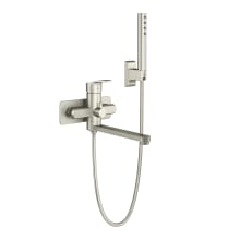 Niagara Wall Mounted Tub Filler with Built-In Diverter - Includes Hand Shower