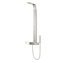 Diamond Pressure Balanced Shower Panel with Hand Shower, Bodysprays, and Hose - Less Rough-In Valve