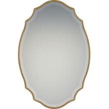 Monarch 36 Inch x 24 Inch Oval Shape Beveled Front Framed Mirror