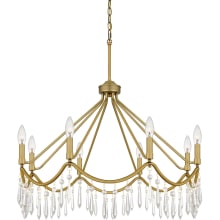 Airedale 8 Light 30" Wide Crystal Candle Style Chandelier