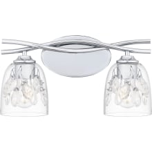 Ansley 2 Light 16" Wide Bathroom Vanity Light with Crystal Accents