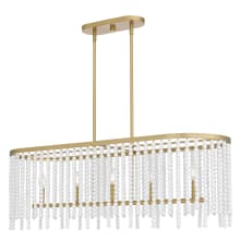 Apelle 5 Light 41" Wide Beaded Candle Style Chandelier
