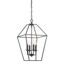 Aviary 4 Light 13" Wide Taper Candle Chandelier