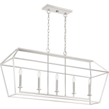 Aviary 5 Light 42" Wide Taper Candle Chandelier