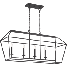 Aviary 5 Light 42" Wide Taper Candle Chandelier