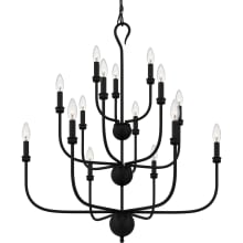 Blanche 15 Light 32" Wide Taper Candle Style Chandelier