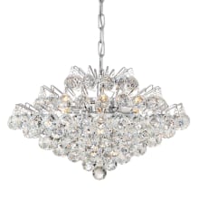 Bordeaux with Clear Crystal 7 Light 19-1/2" Wide Crystal Pendant