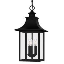 Chancellor 3 Light 10" Wide Taper Candle Outdoor Mini Pendant
