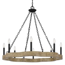 Croix 8 Light 36" Wide Taper Candle Style Chandelier