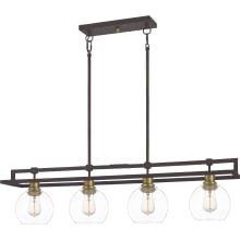 Dobbs 4 Light 40" Wide Linear Chandelier