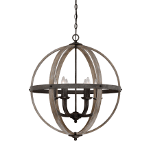 Fusion 6 Light 24-1/2" Wide Chandelier