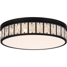Gibson 15" Wide LED Flush Mount Drum Crystal Ceiling Fixture