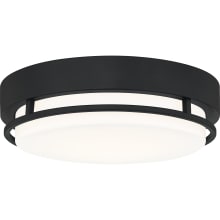 Hale 12" Wide LED Flush Mount Drum Ceiling Fixture with Acrylic Shade