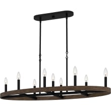 Hendrix 9 Light 42" Wide Taper Candle Linear Pendant