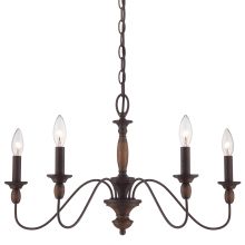 Holbrook 5 Light 24" Wide Candle Style Chandelier