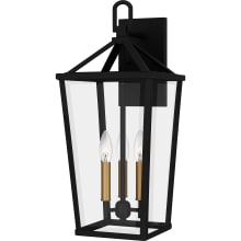 Hull 3 Light 22" Tall Outdoor Wall Sconce